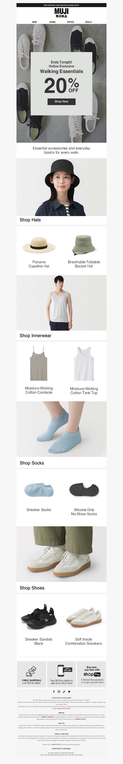 Last Chance: 20% OFF Walking Essentials