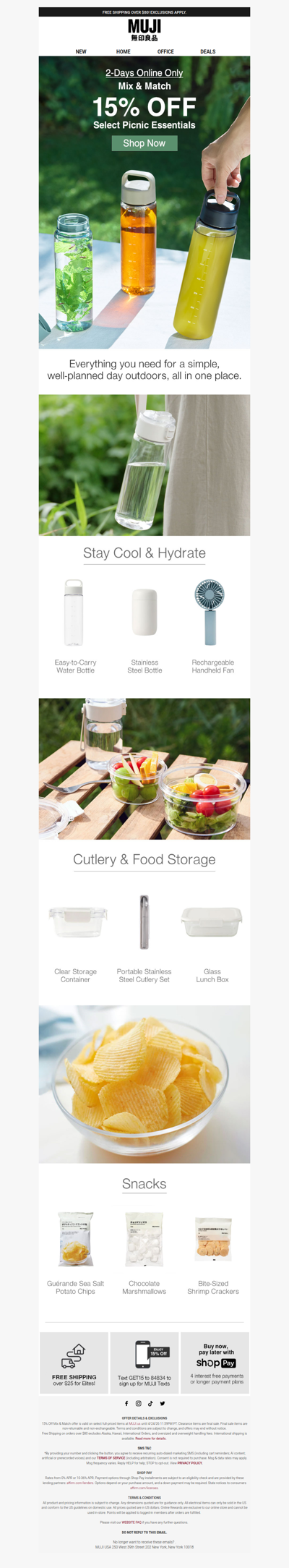 Picnic Days Are Here: Take 15% OFF Today 🥪