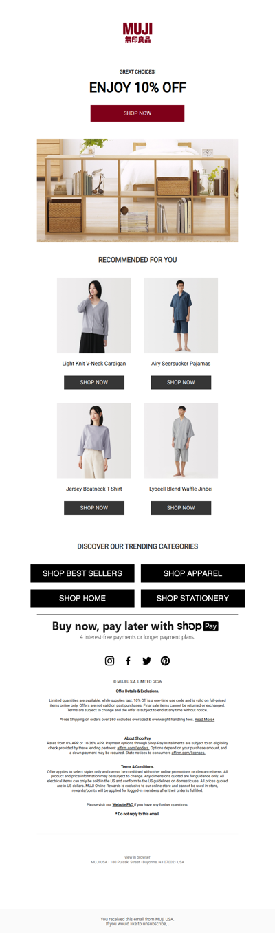 Your Pick, Now 10% Off