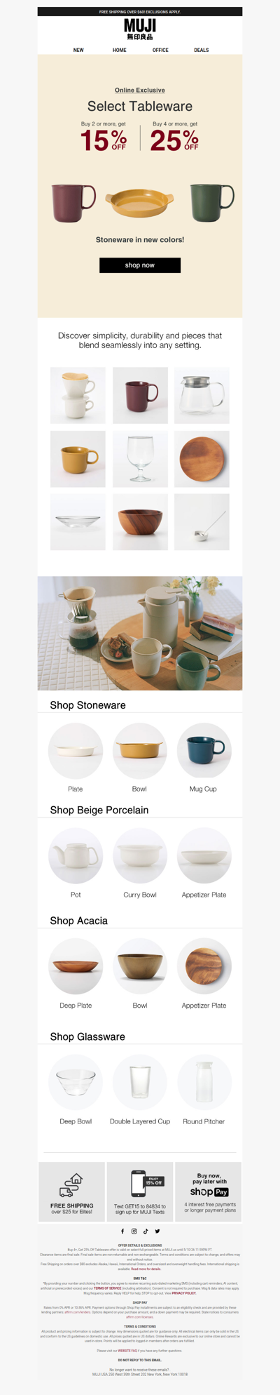 25% OFF Online Tableware That Complements Every Setting