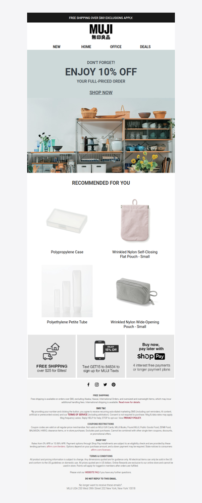 Your Pick, Now 10% Off