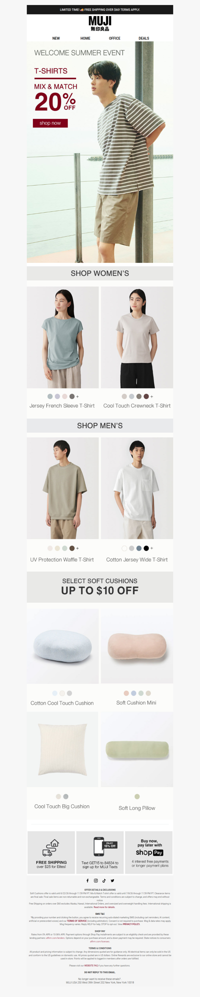 Summer Starts With 20% Off T-Shirts 👕