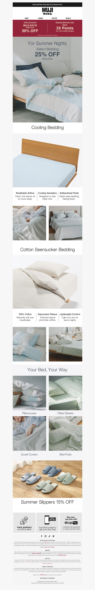 25% OFF Cool Bedding for Warm Nights ❄️