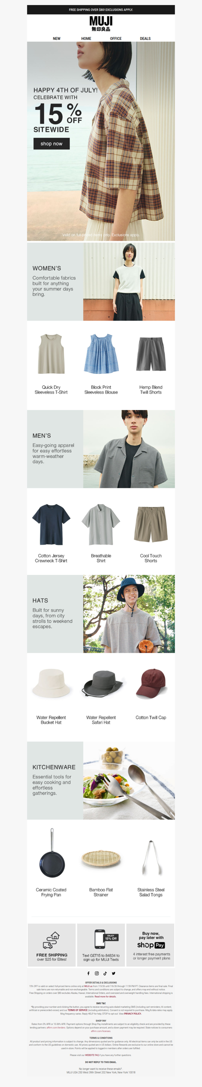15% OFF Sitewide for the 4th of July! 🎆