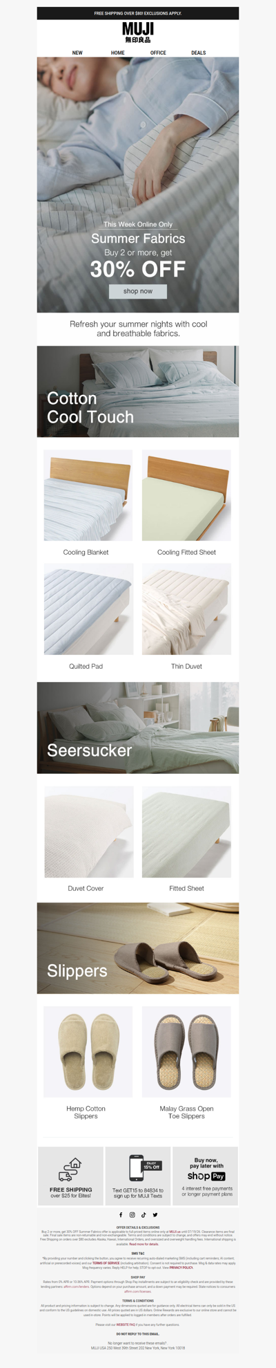 30% OFF Bedding & Slippers 🌜