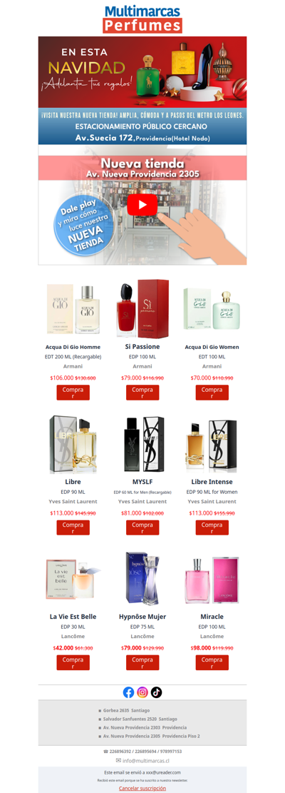 ✨🎁 En Multimarcas Perfumes, adelanta tus regalos con descuentos especiales