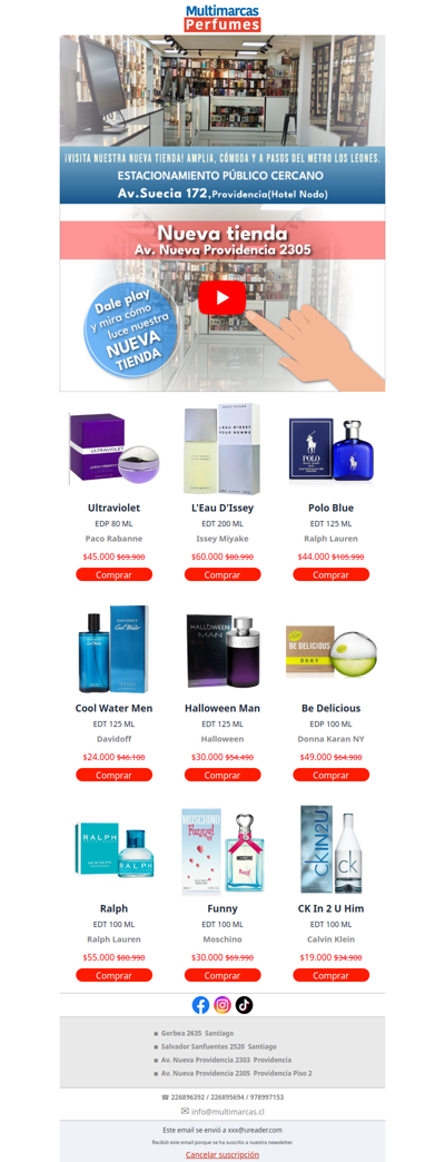 Perfumes destacados al mejor precio, solo en Multimarcas Perfumes.