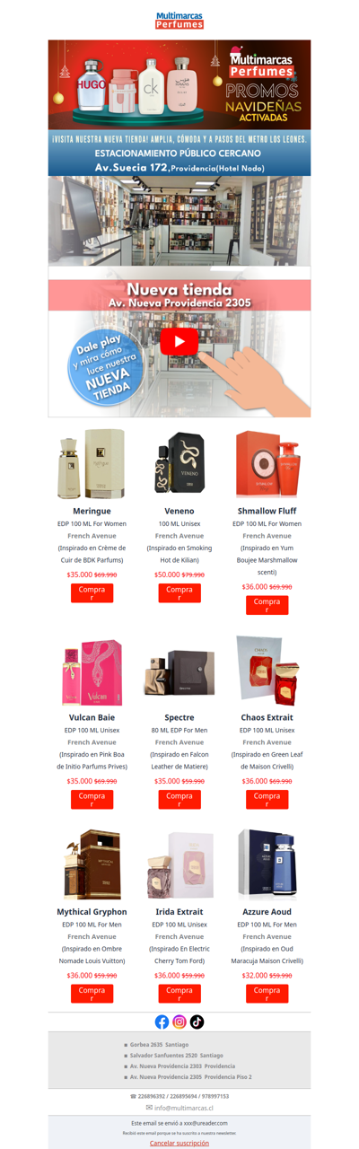 🎁 Novedades en perfumes: estrena aroma con descuentos navideños