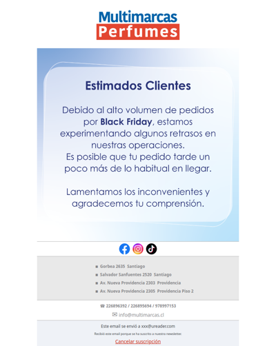 Tu pedido podría tardar un poco más — Gracias por tu comprensión