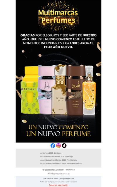 🌟 Gracias por acompañarnos. Bienvenido un nuevo año