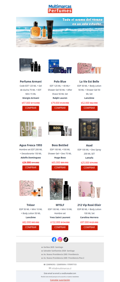 Todo el aroma del verano, en un solo estuche.