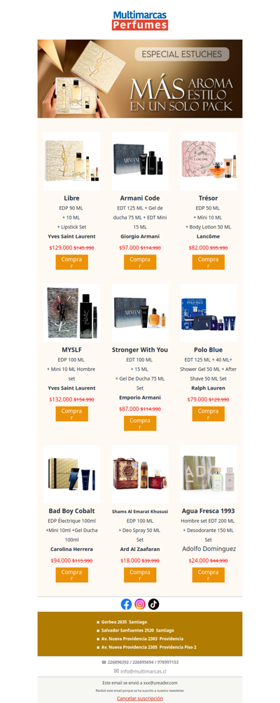 🎁✨ Estuches de Perfumes con hasta 70% OFF