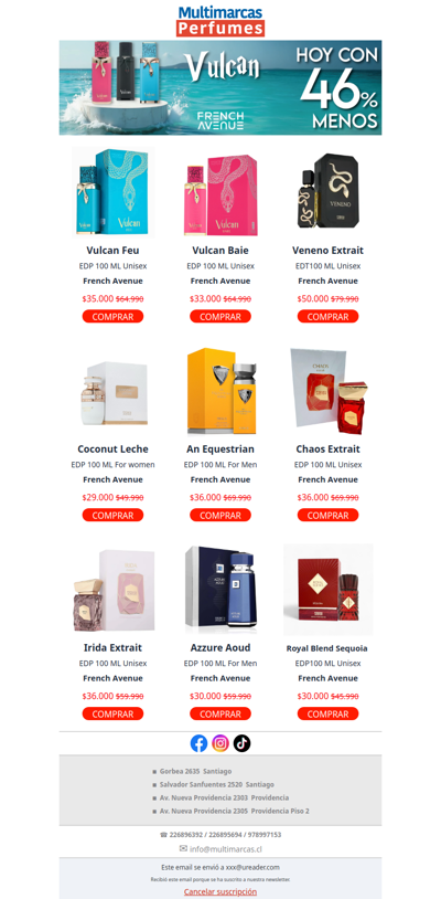 Vulcan Feu – French Avenue 🔥 Hoy 46% menos