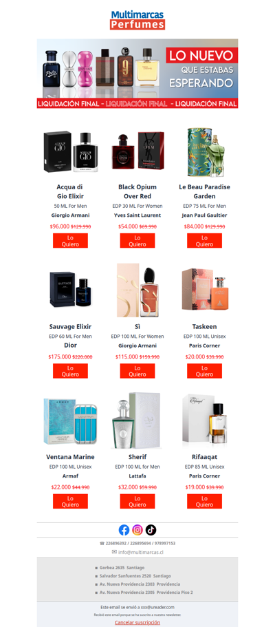 🛒 Perfumes recién llegados, cómpralos antes que todos