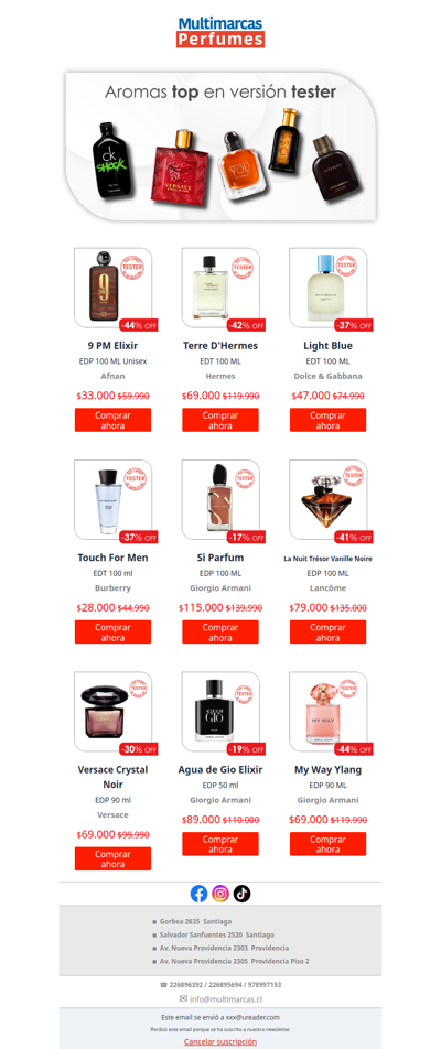 🔍 Conoce los testers: perfume original con descuento