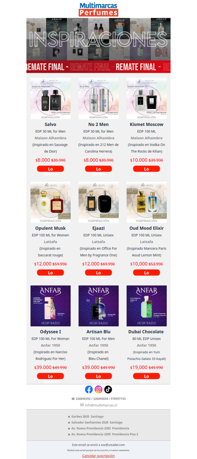 ✨ Perfumes que inspiran | 💥 Remate final