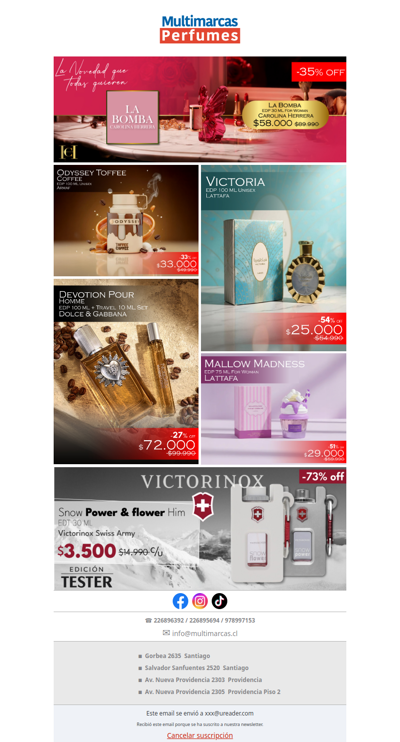 Lo último en fragancias con descuentos irresistibles.