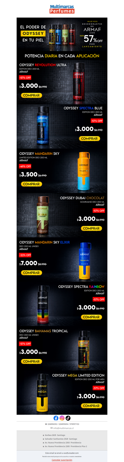 Odyssey que se siente. Frescura que impacta.