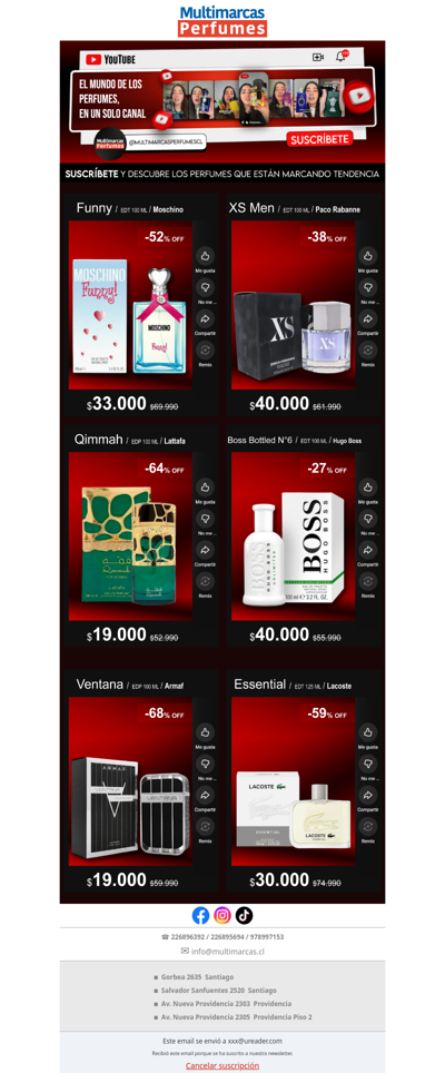 El mundo de los perfumes, en un solo canal.