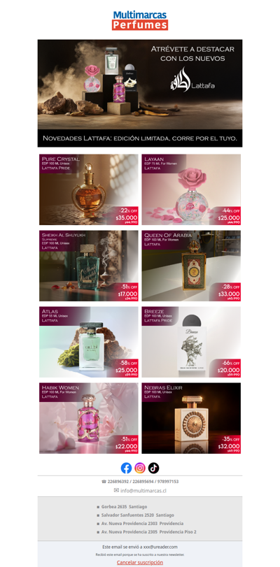 Descubre lo nuevo de Lattafa: fragancias que marcan presencia.
