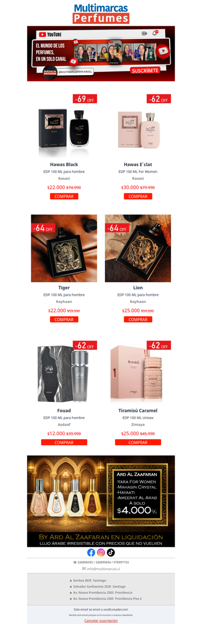 Solo por Hoy: Perfumes Árabes en Promo