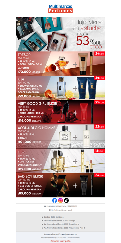 La versión más completa de tu fragancia.