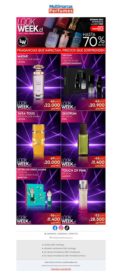 ¡Seguimos! Look Week ahora hasta el domingo 19 de abril