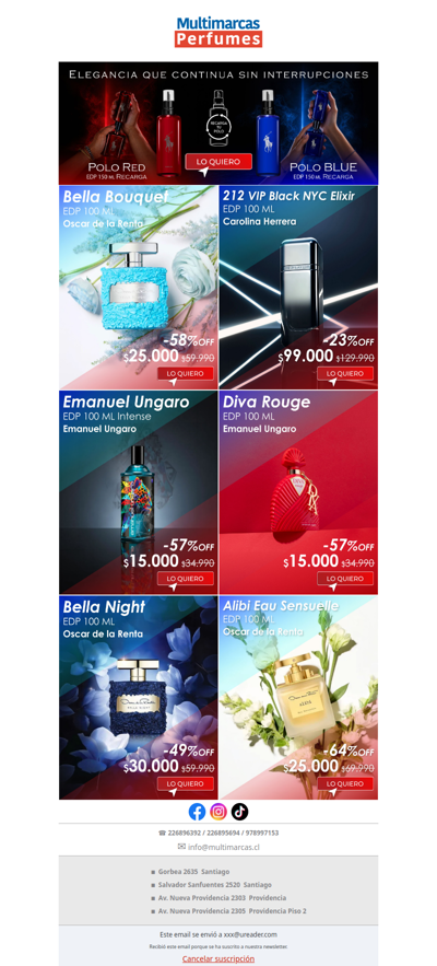 Llegaron los Perfumes que Estabas Esperando