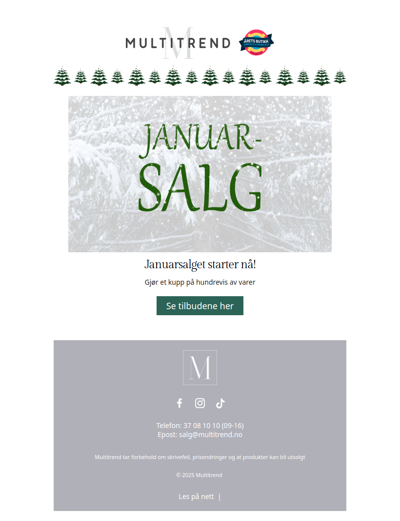 Januarsalg ikke gå glipp av dette