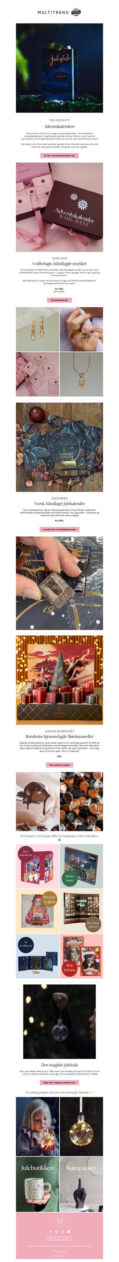 Stort utvalg av julekalendere 🎄