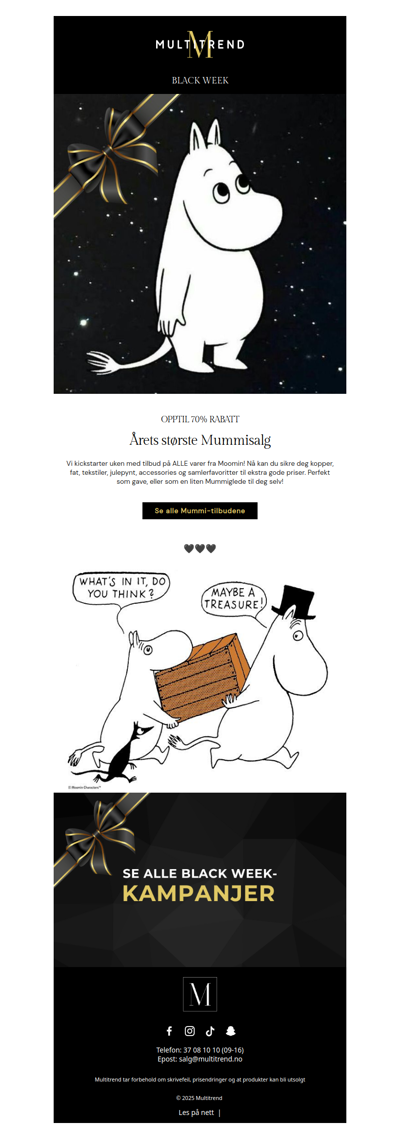 Black-priser på alle Mummi-produkter! 🖤