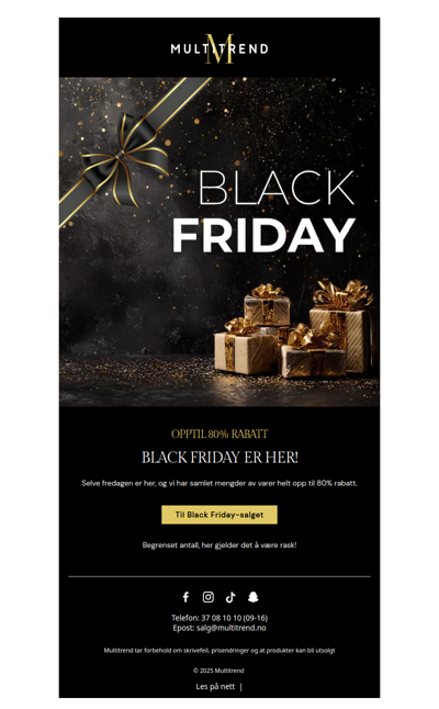 Black Friday-salget er LIVE!🖤