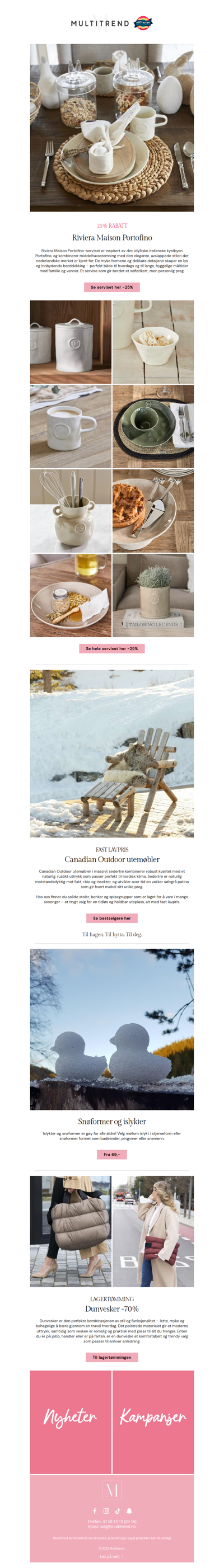 Utemøbler til fast lavpris 🌲