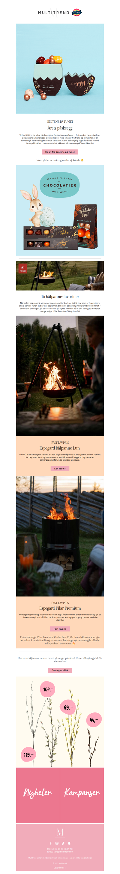 Årets påskeegg og bestselgere til uterom 🐣