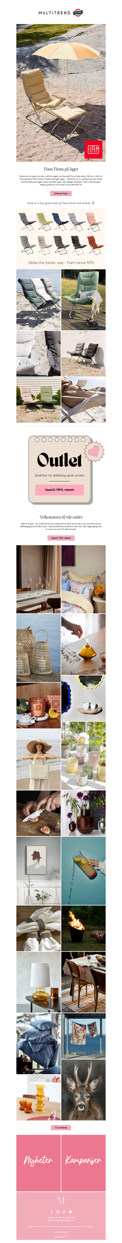 Skap din favorittplass utendørs ☀️ Nye varer i outlet!