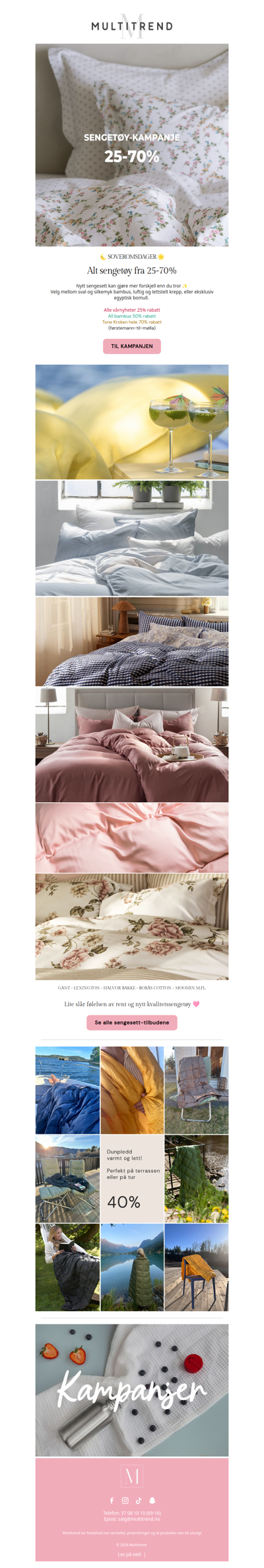 Sengesett opptil 70% rabatt! 😍