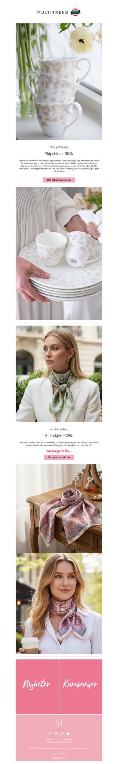 Vakre detaljer, hyggelige priser 🌸