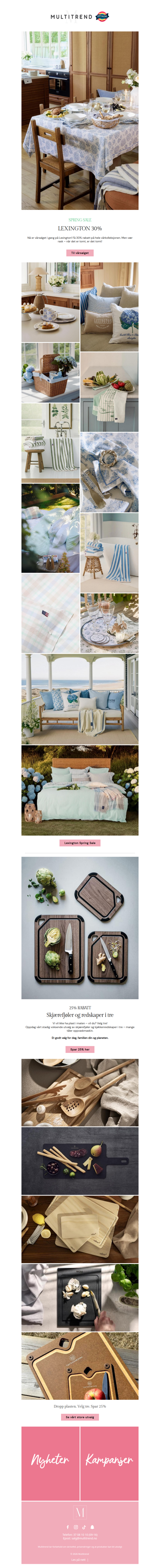 Vårsalget har startet! 🌷