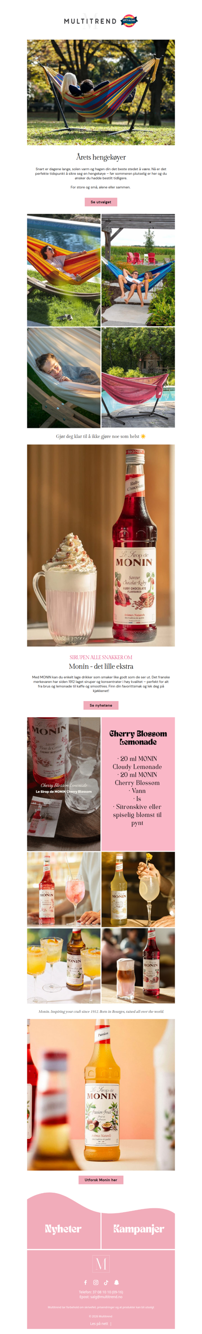 Noen av årets nyheter 🌸