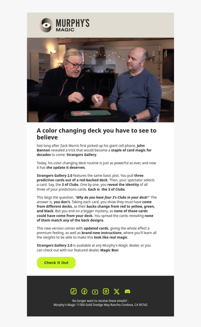 An Entire Deck Changes Color In Front of Your Eyes