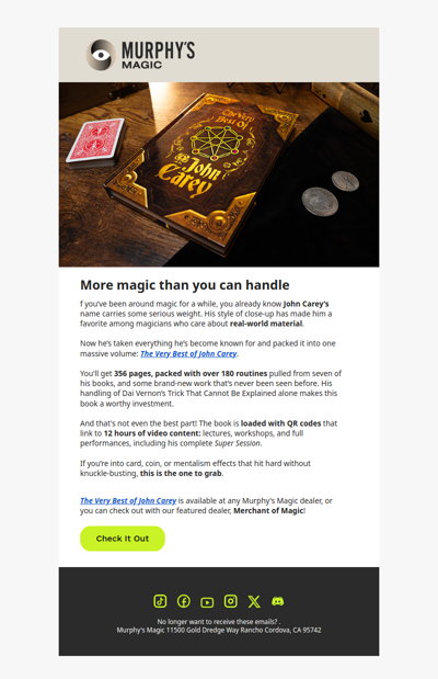 If It's Worth Performing, It's in this Book