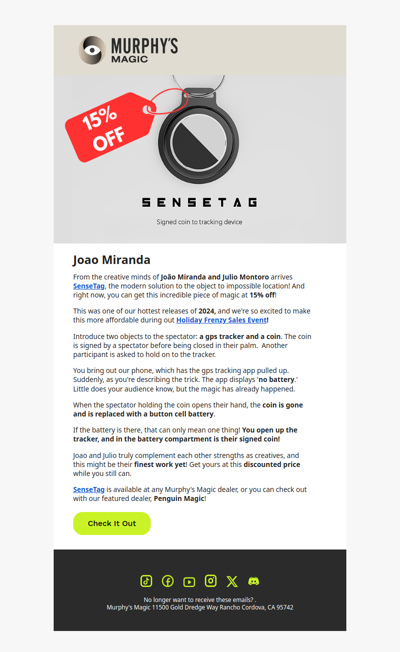 The Best Object to Impossible Location: ON SALE