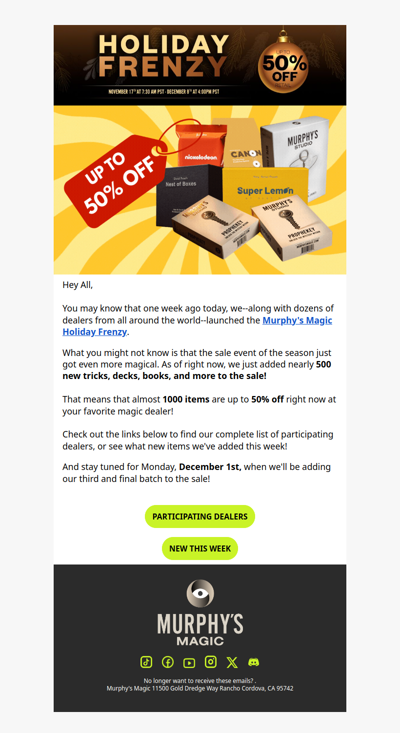 500 New Items Added to Our Black Friday Event