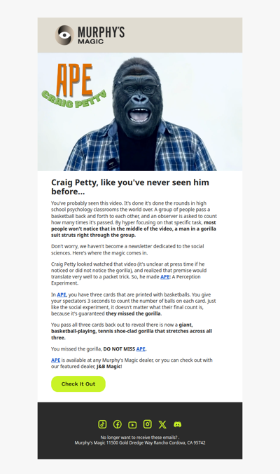 Did you see the gorilla?