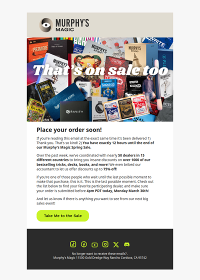 Place Your Flash Sale Order Immediately