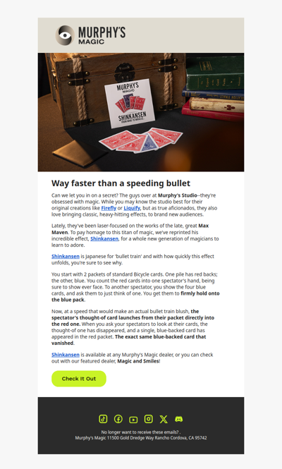 Max Maven's Cards Across Routine