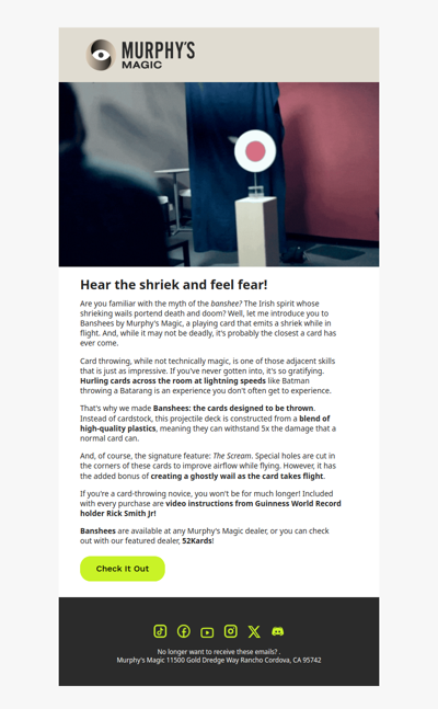 The Only Cards Designed to Take Flight