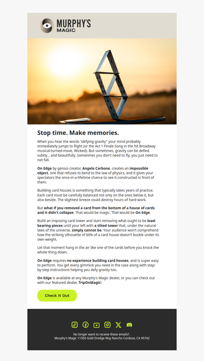 The Best Balancing Effect Derren Brown Has Ever Seen