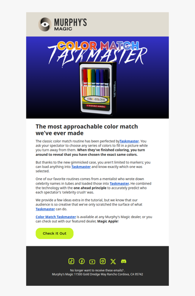 Professional Magic. Affordable Price. This is Your Taskmaster.