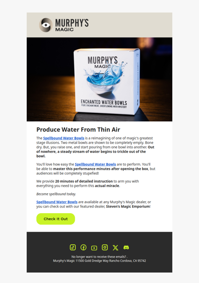 You Can Create Water From Nothing